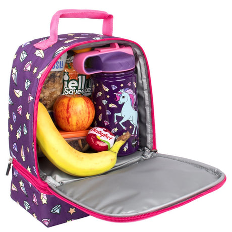 Lunch Bag Double Decker - Diamond Unicorn