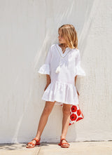 WHITE KAFTAN DRESS