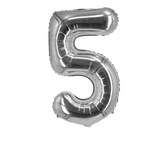 Silver Foil Number Balloon 28"