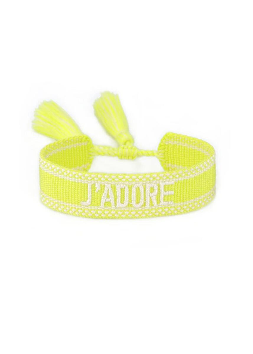 Wristband Neon Yellow J Adore