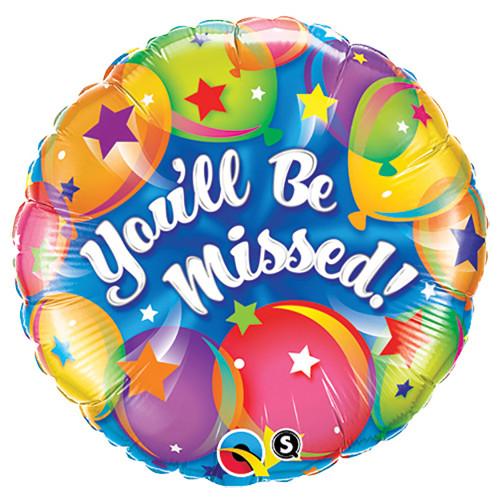 You Will Be Missed Foil Balloon 18"