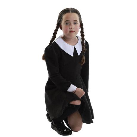 زي الهالوين للأطفال من Wednesday Addams 