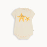 Creek And Coley Set - Starfish Bodysuit And Shorts Set